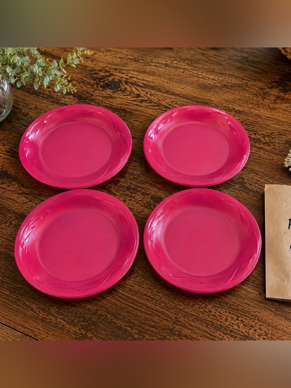 Tupperware Platos de postre- Set of 4